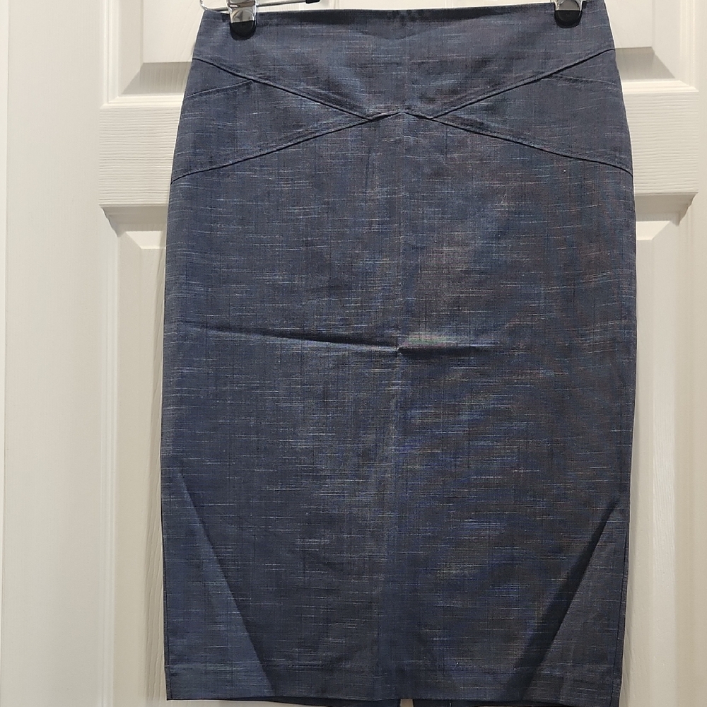 Elegant Navy Pencil Skirt